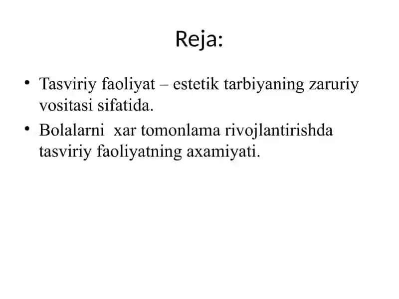 Tasviriy faoliyat 2