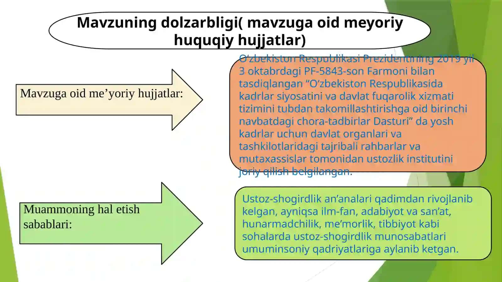 USTOZ SHOGIRD 2