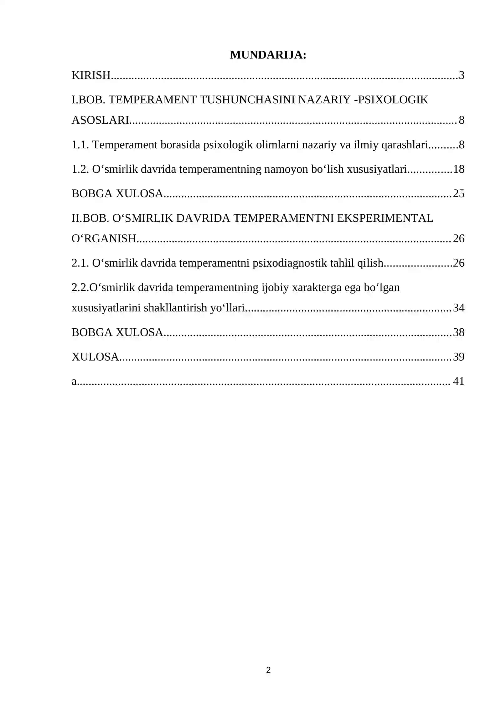 Temperamentning oʻsmirlik davridagi namoyon boʻlish xususiyatlari 2