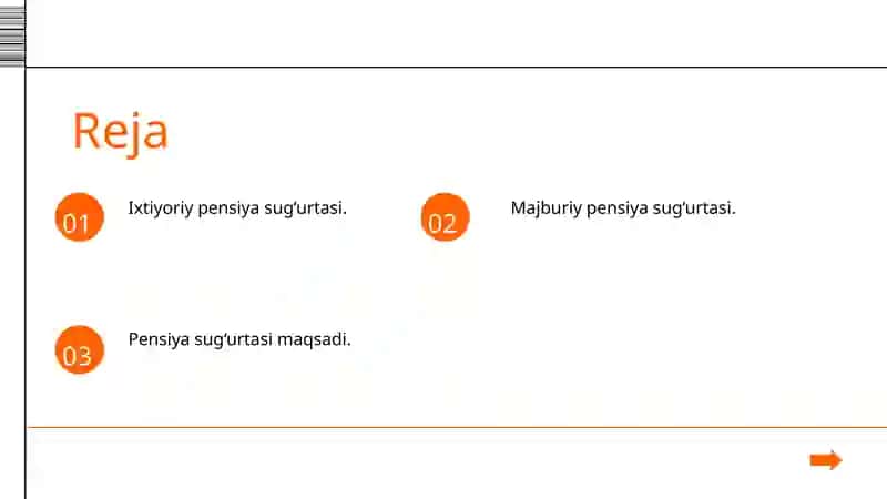 Pensiya  sug‘urtasi. 2