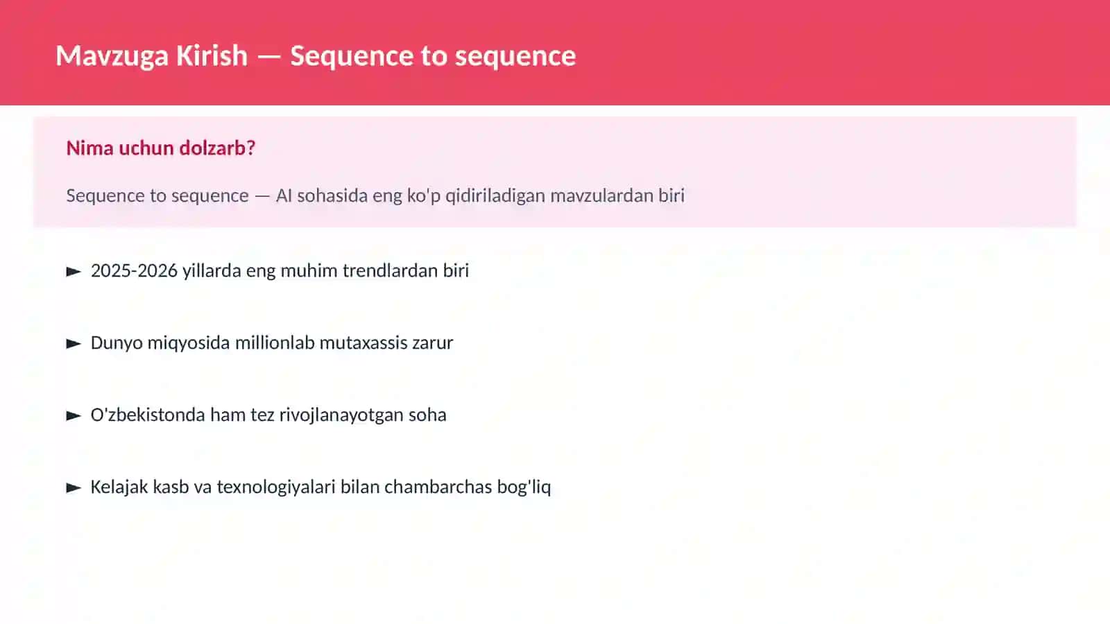 AI | DEEP LEARNING VA NEYRON TARMOQLAR 2