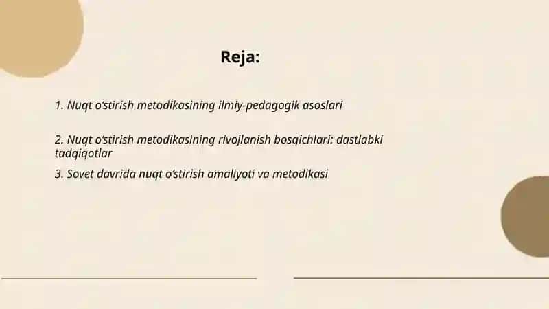 Nuqt o‘stirish metodikasi fan sifatida rivojlanish bosqichlarini 2