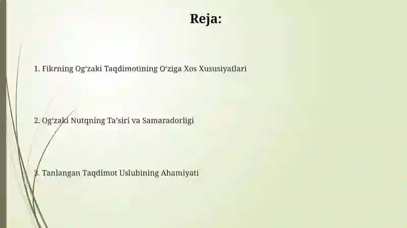 Ogʻzaki Nutqning Taʼsiri va Samaradorligi 2
