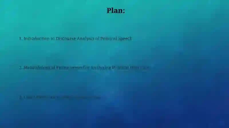 Introduction to Discourse Analysis of Political Speech 2