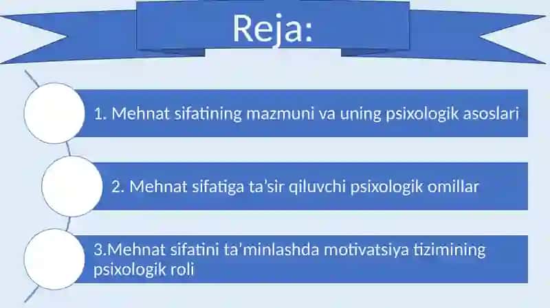 Mehnat sifatini ta’minlashning psixologik omillari 2