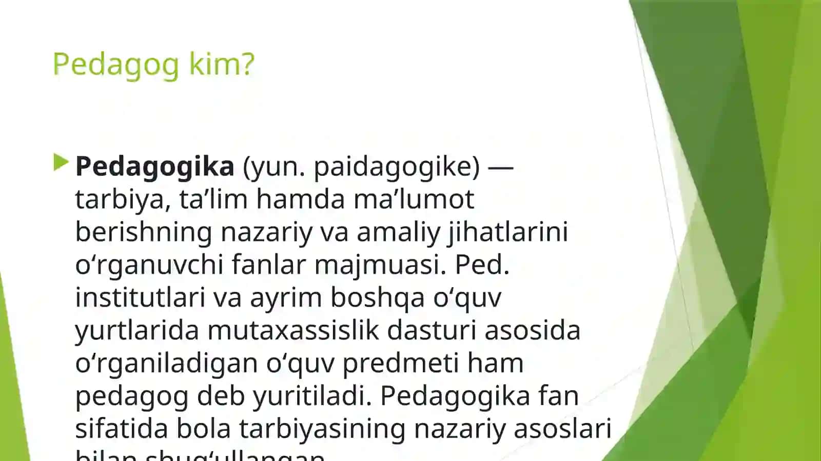 Pedagogika fani va uning maqsad va vazifalari 2