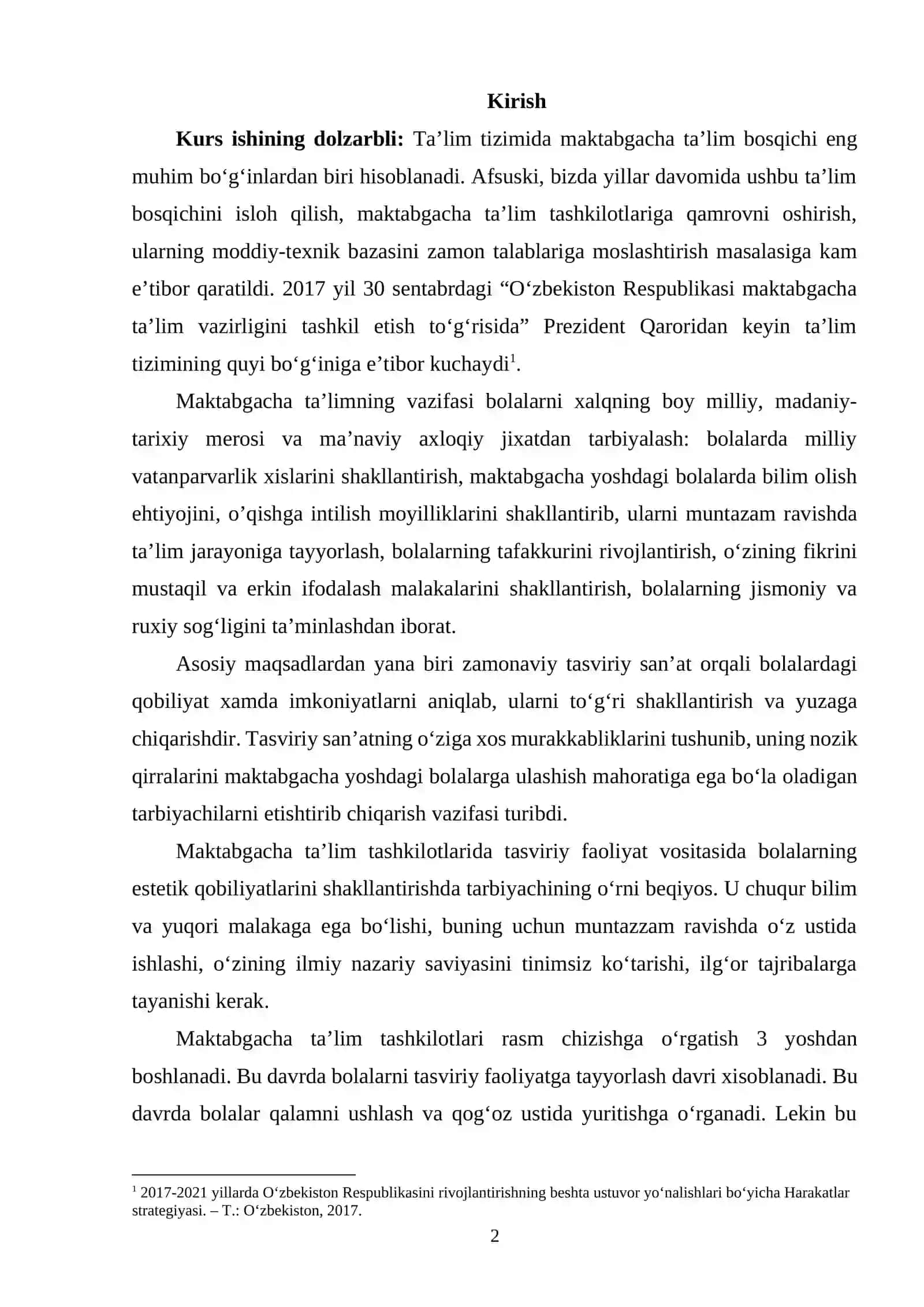 MAKTABGACHA TA’LIM TASHKILOTLARIDAGI TASVIRIY FAOLIYATNING NAZARIY VA AMALIY ASOSLARI 2