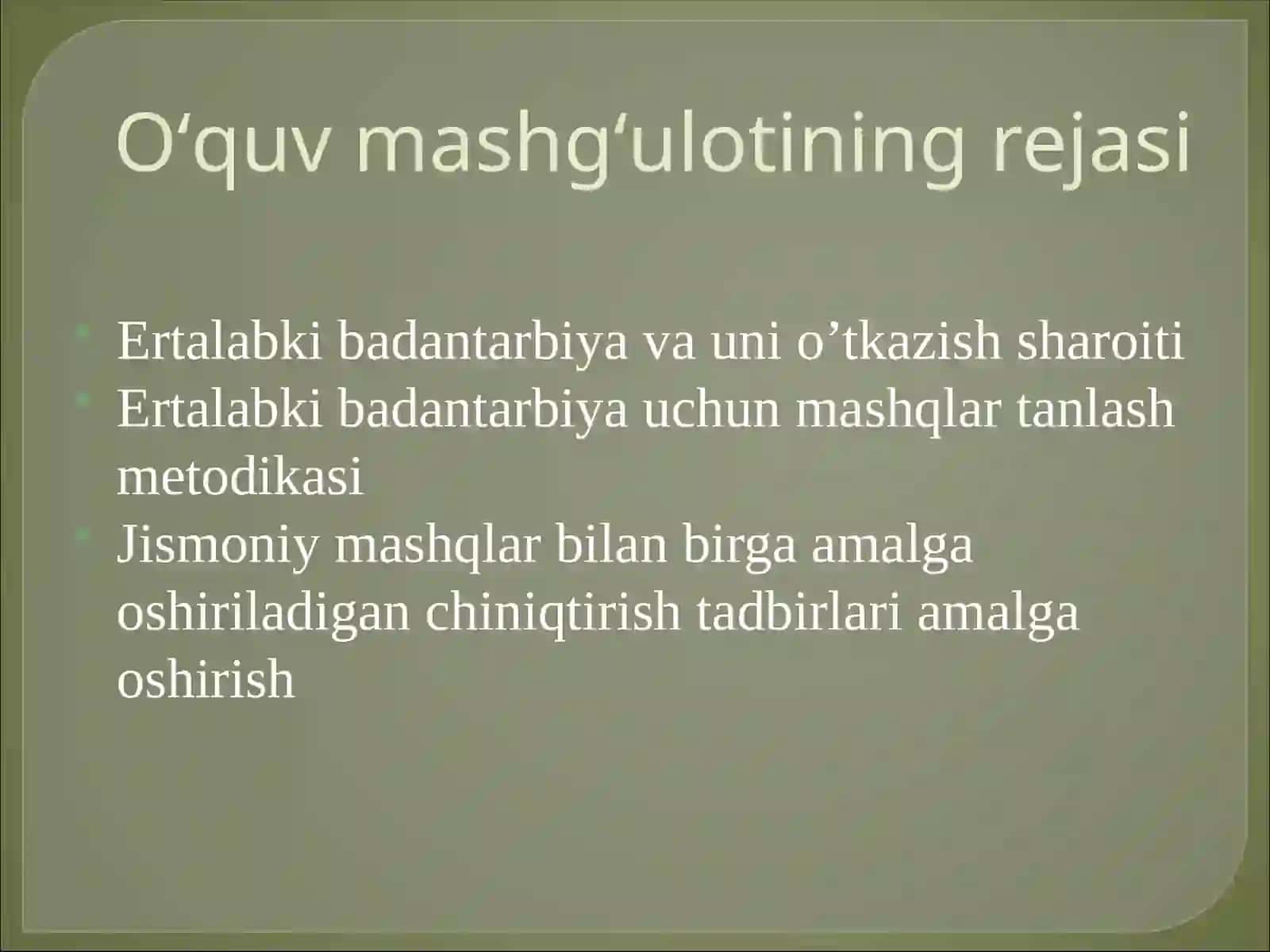 Bolalarni Kundalik Hayotida Jismoniy Tarbiya Bo'yicha Ishni Tashkil Etish 2