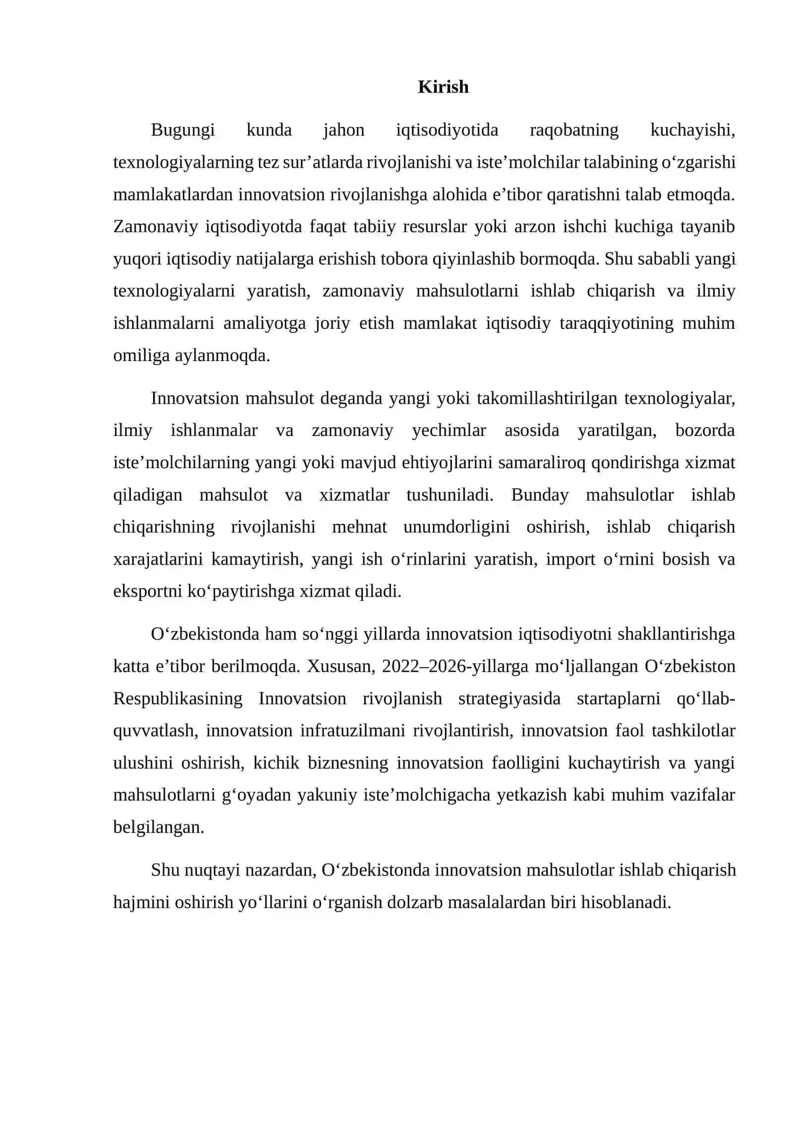 Innovatsion mahsulotlar ishlab chiqarish hajmini oshirish yo'llari 2
