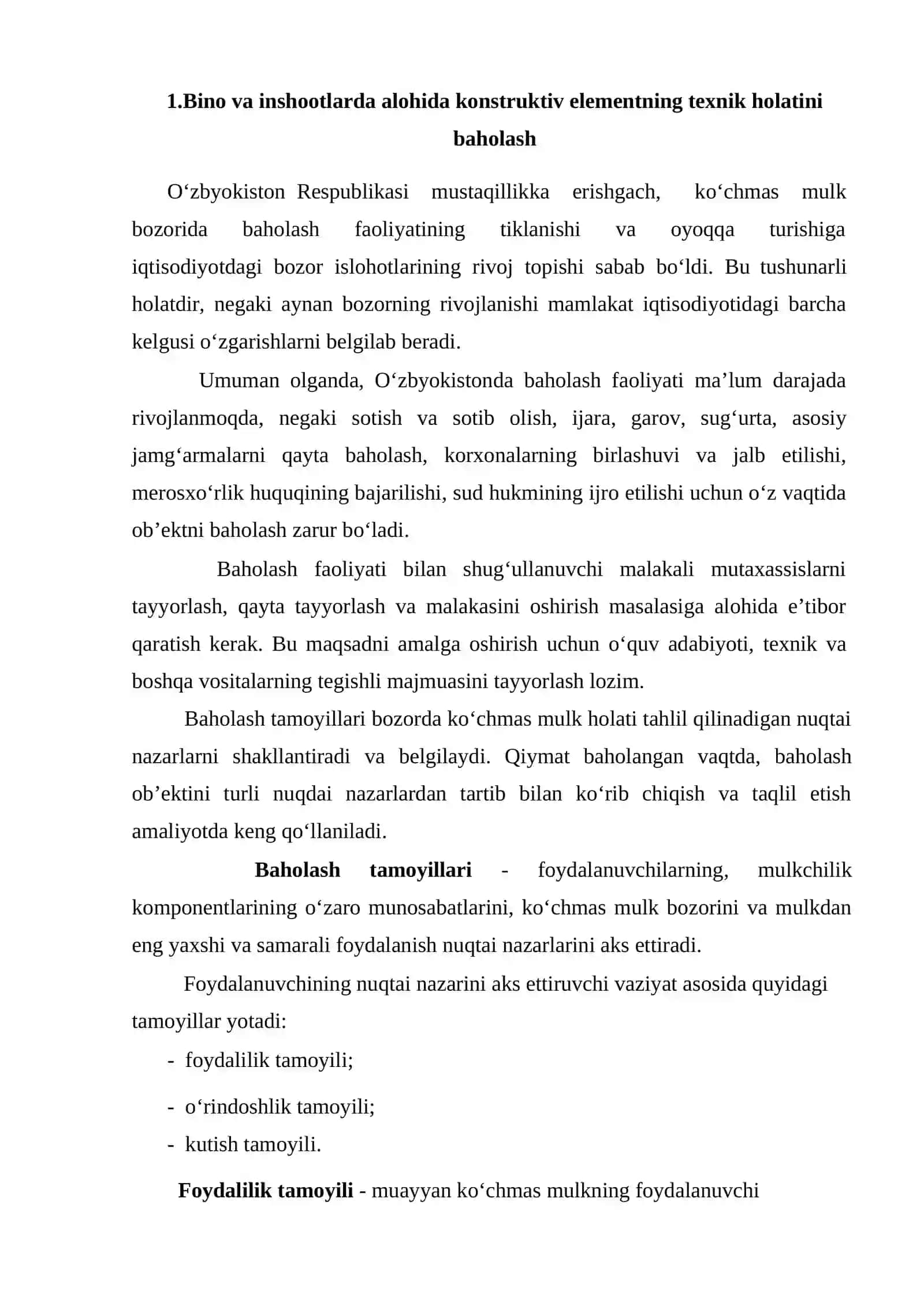 Bino va inshootlarda alohida konstruktiv elementning texnik holatini baholash 2