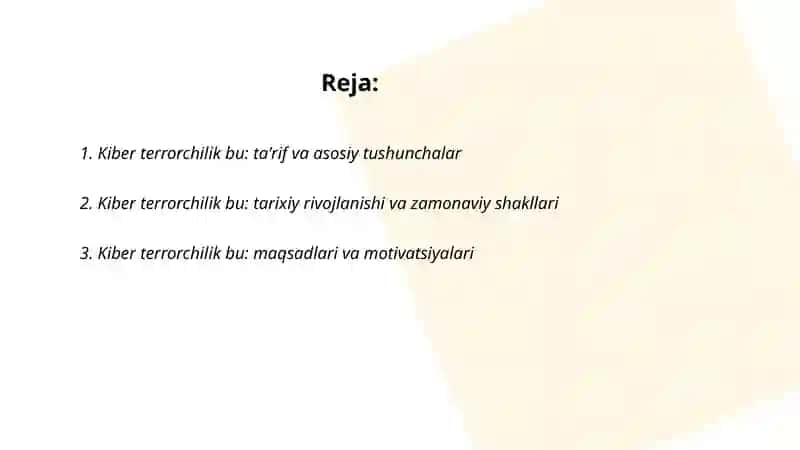 Kiber terrorchilik bu: taʼrif va asosiy tushunchalar 2