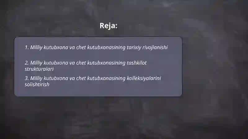 Milliy kutubxona bilan chet kutubxonasi 2
