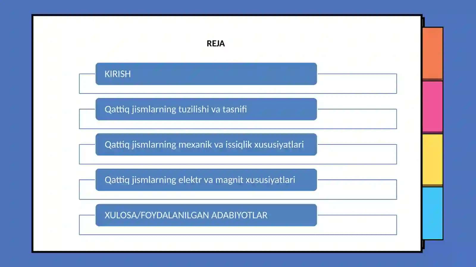 Qattiq jism tushinchasi va uning asosiy xususiyatlari 2