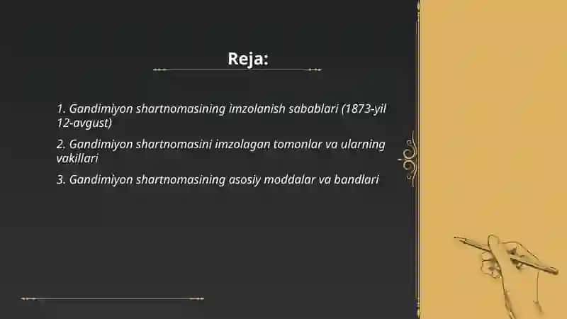 Gandimiyon shartnomasi 2