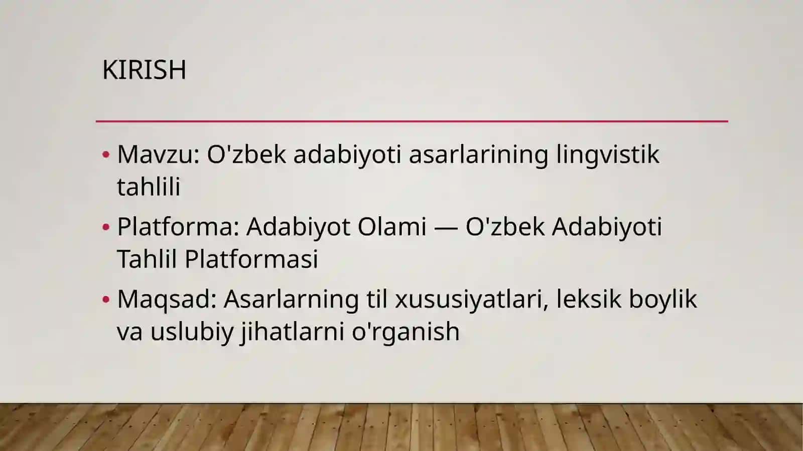 Adabiyot Olami Platformasi 2