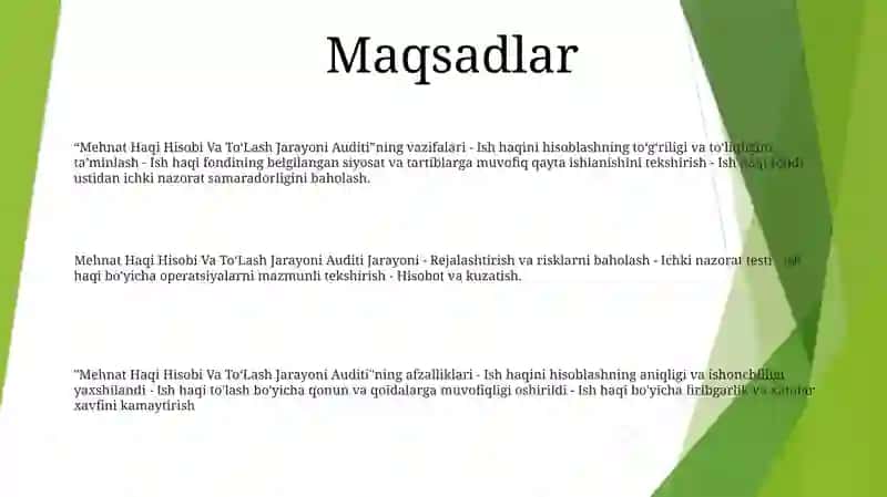 Mehnat Haqi Hisobi Va To‘Lash Jarayoni Auditi 2