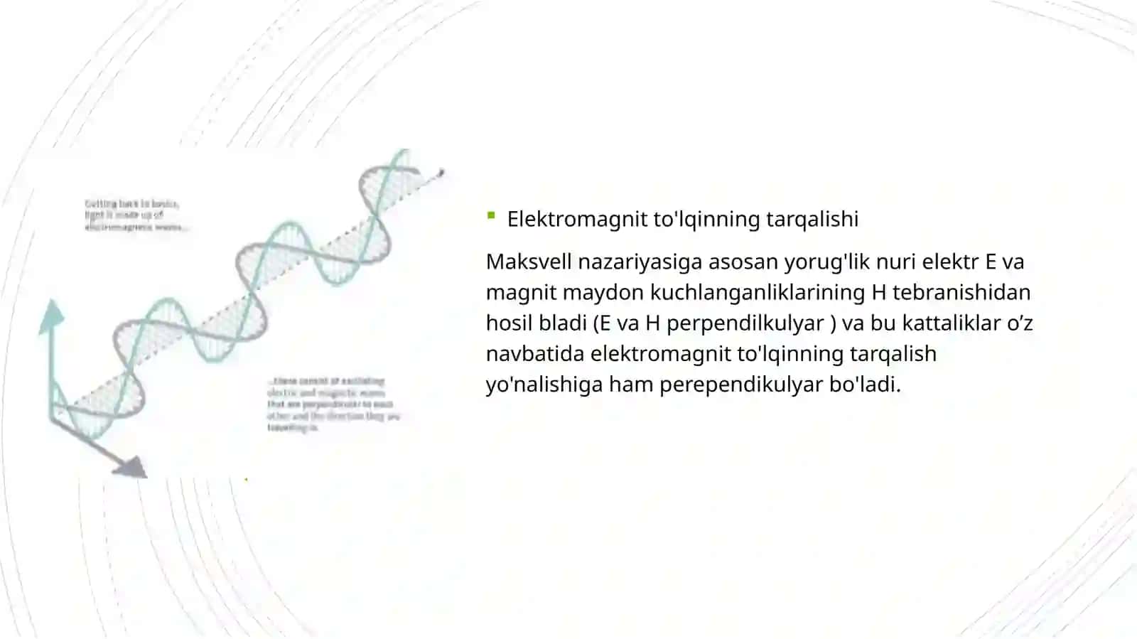 Yorug’likning qutublanish tekisligini burulishi 2