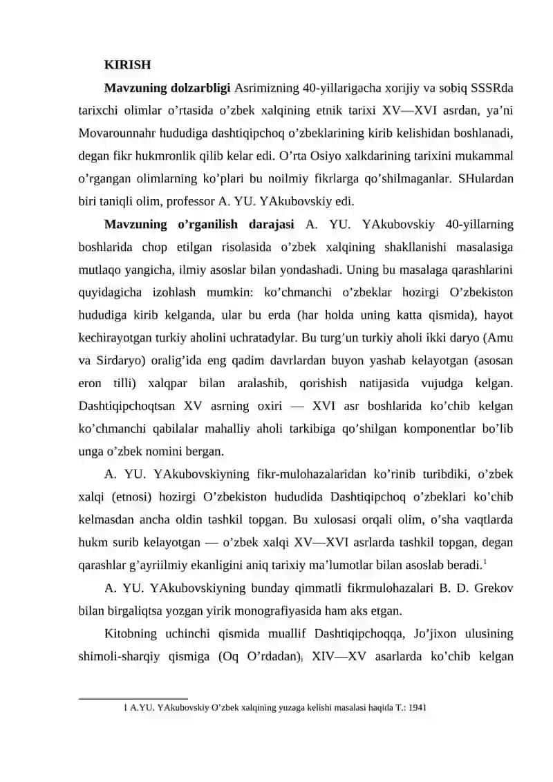 O'zbek xalqining kelib chiqishi haqida ilmiy kontseptsiyalar va qarashlar 2