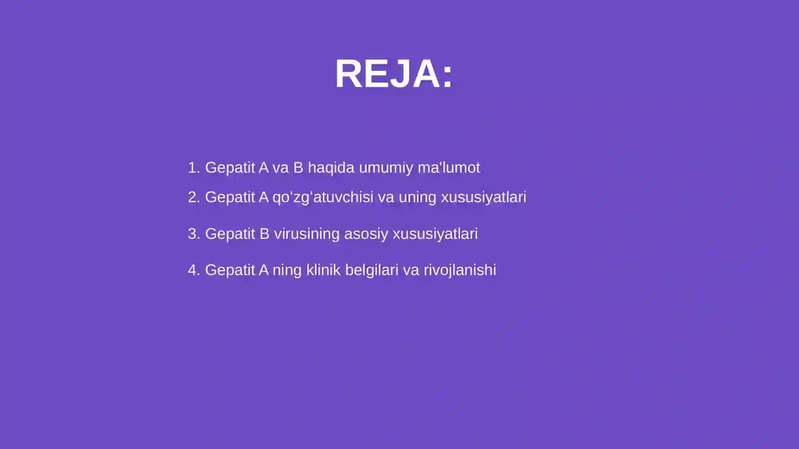 Gepatit A va gepatit B qoʻzgʻatuvchi veruslar, ularning kasalliklarini laborator diagnostikasi 2