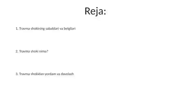 Travmatik shok 2