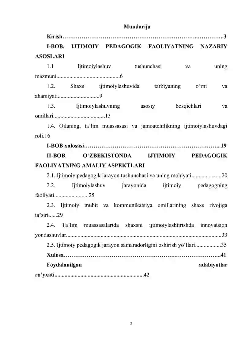 Ijtimoiylashuv-ijtimoiy pedagogik jarayon 2