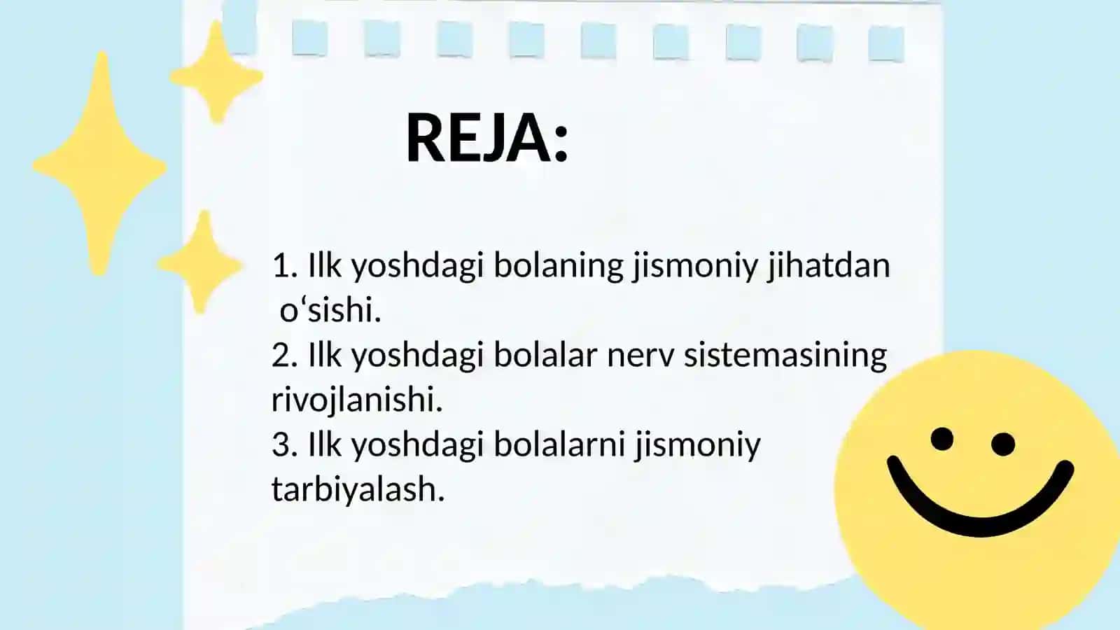 ILK YOSHDAGIBOLALARNI JISMONIYTARBIYALASH 2
