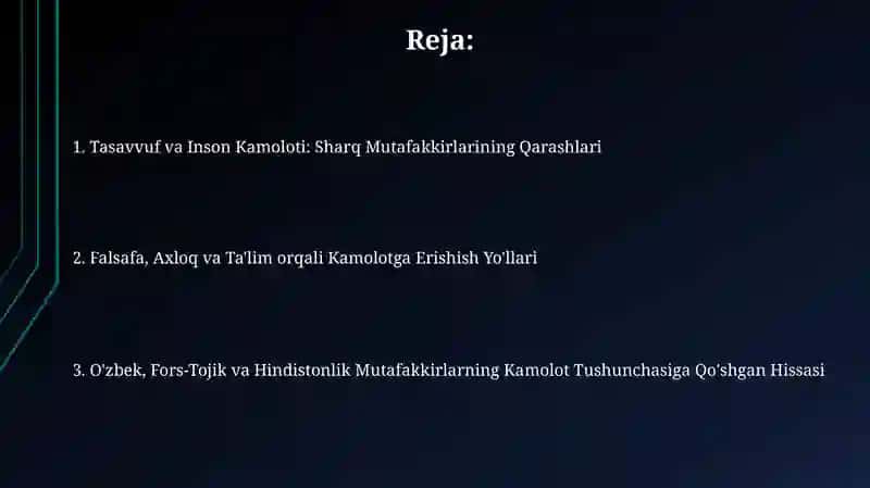 Sharq mutaffakkirlarining islom dinining inson kamoloti haqidagi gʻoyalar 2