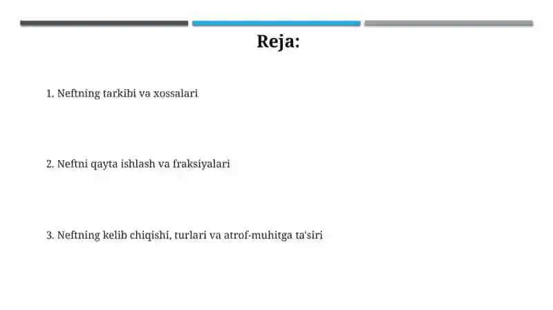 Neft tarkibi 2