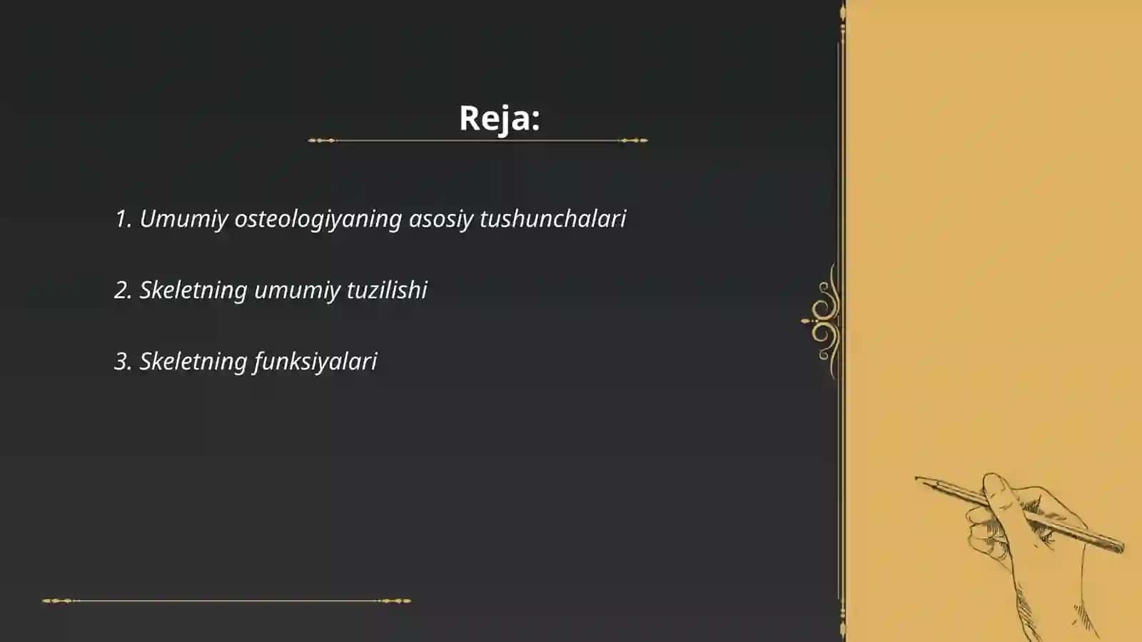 Umumiy osteologiya. Skelet haqida umumiy tushuncha 2
