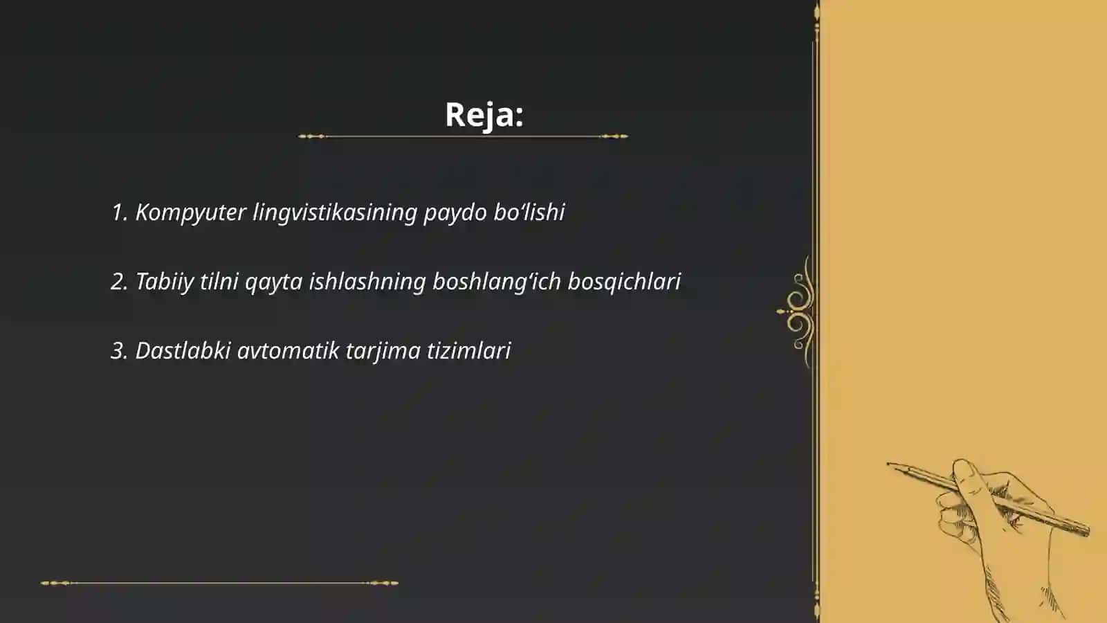 Kompyuter lingvistikasi fanining rivojlanish bosqichlari 2