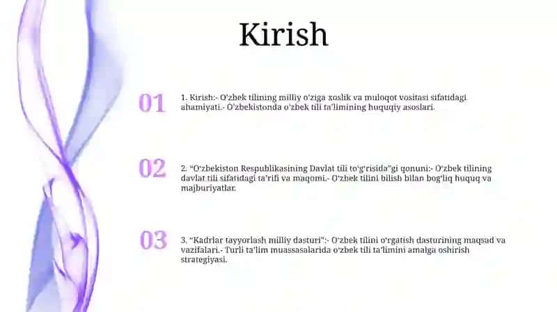 O'zbek Tilini Davlat Tili Sifatida O'Qitish Masalalari Bo'Yicha Ma'Lumot To'Plash 2