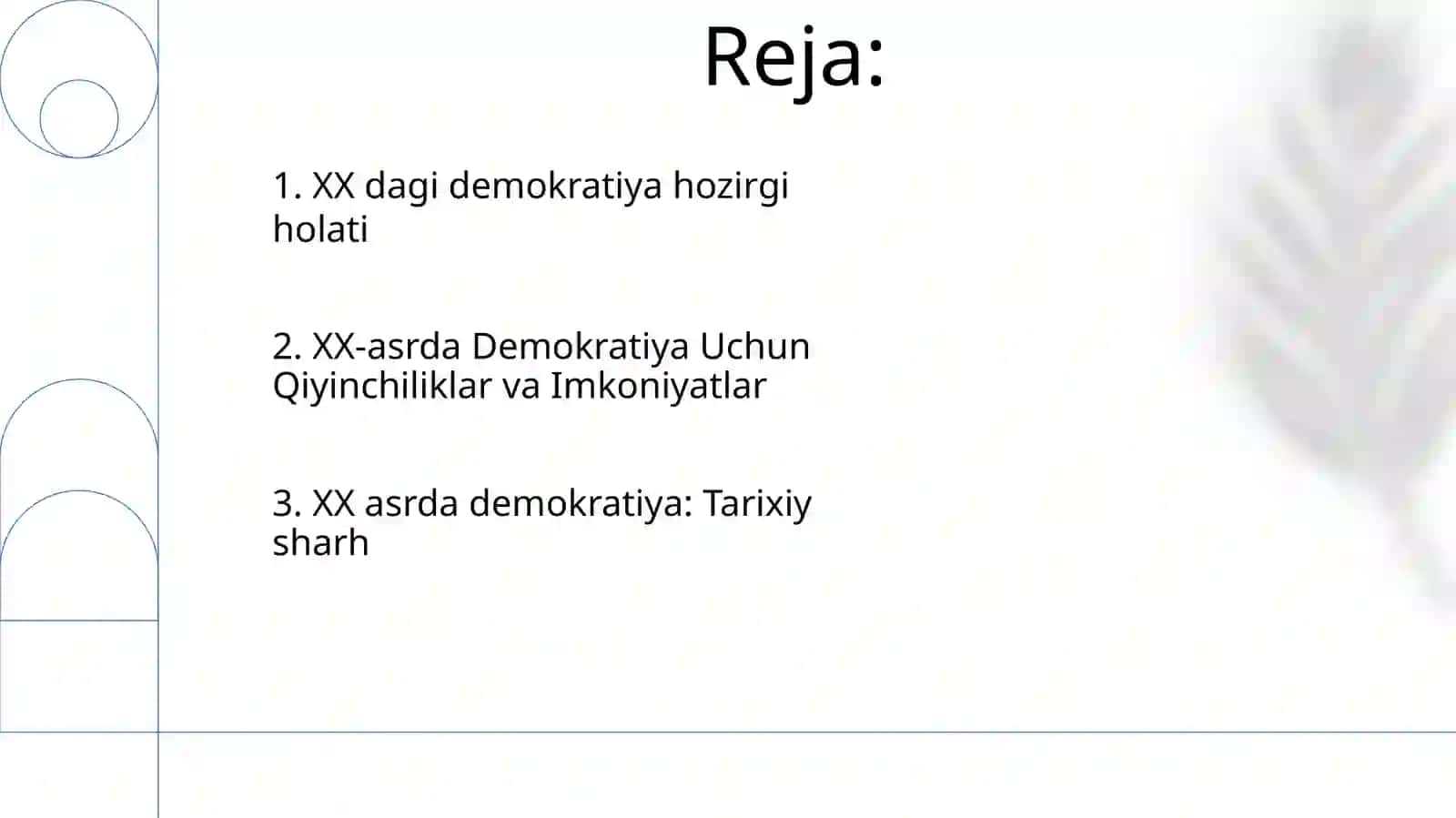 XX -asrda demokratiyasi 2