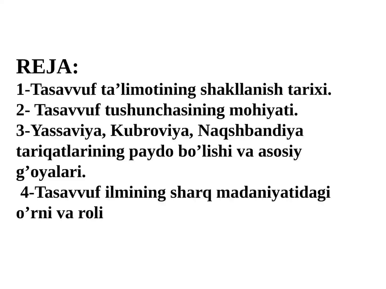 Tasavvuf ta’limotining sharq madaniyatiga ta’siri 2