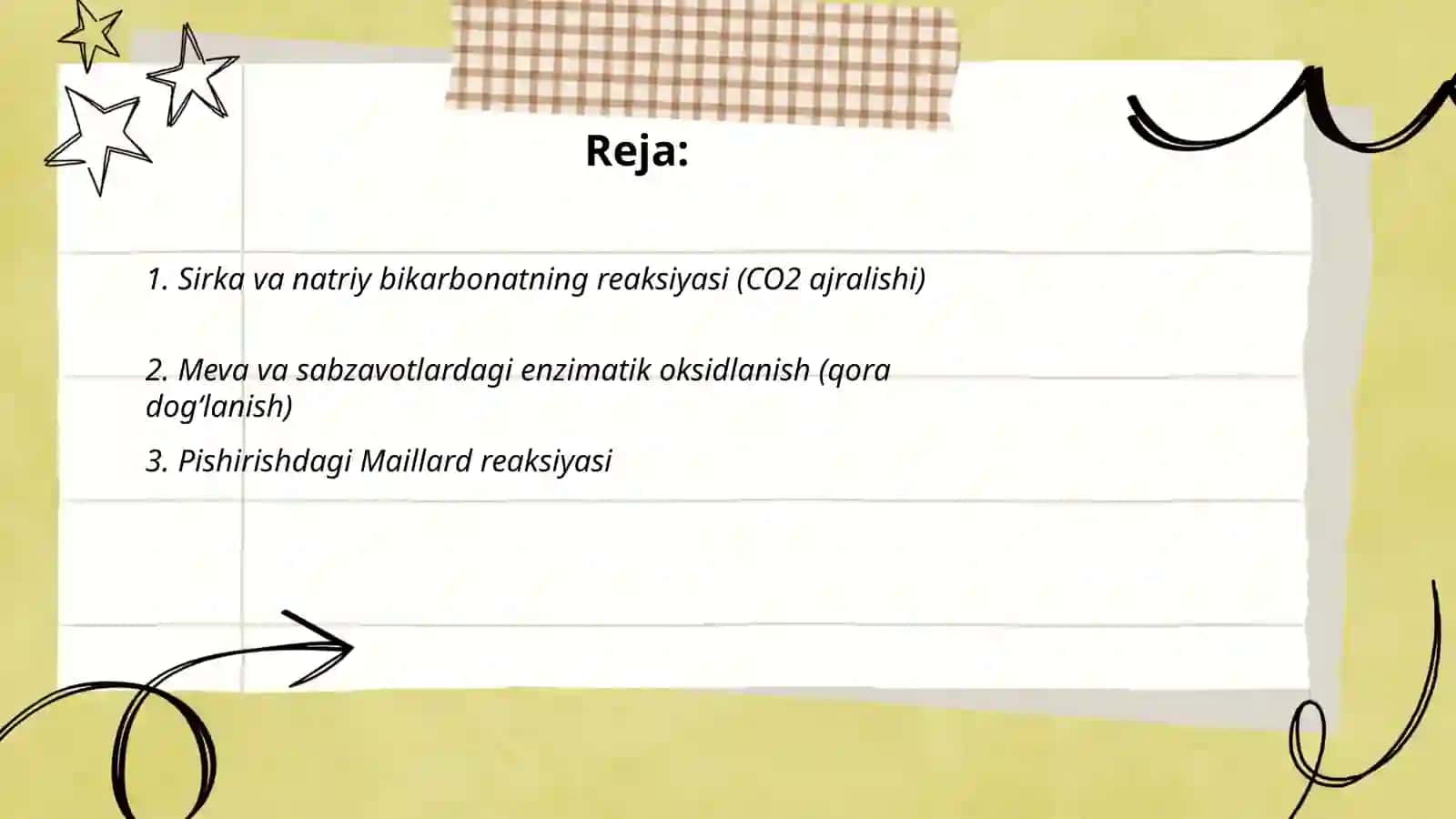 Uy sharoitidagi kimyoviy reaksiyalar 2