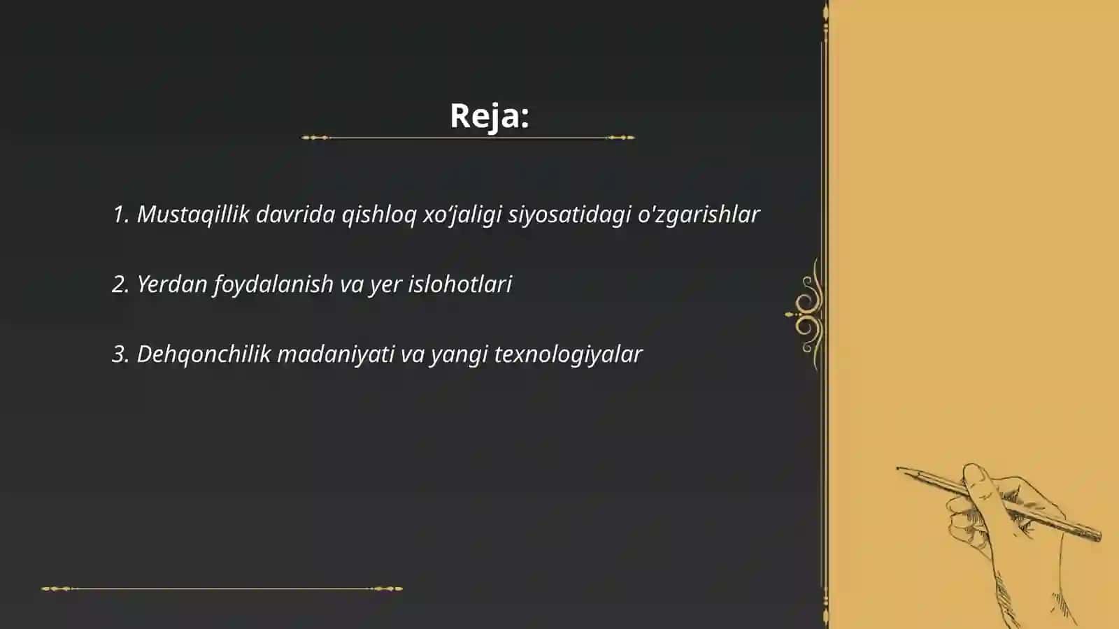 Mustaqillik yillarida qishloq xòjaligi va sanoat sohasidagi o'zgarishlar 2