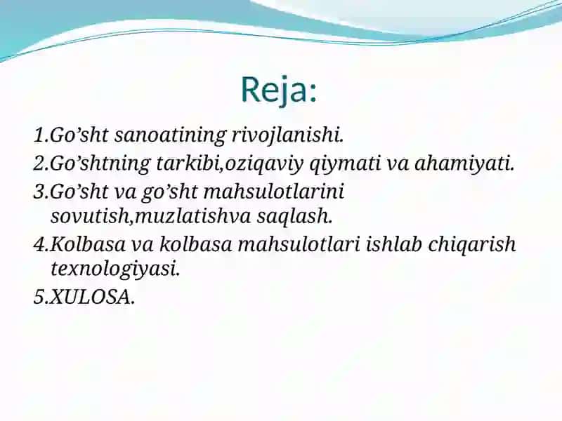 Go'shtsanoatining rivojlanishi 2