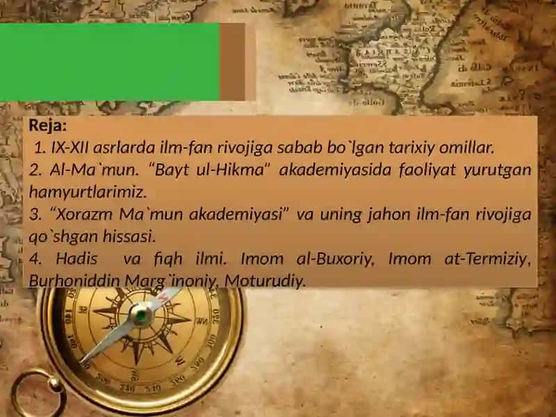 IX-XII asrlarda mamlakatimiz hududida ro'y bergan madaniy uyg'onish 2