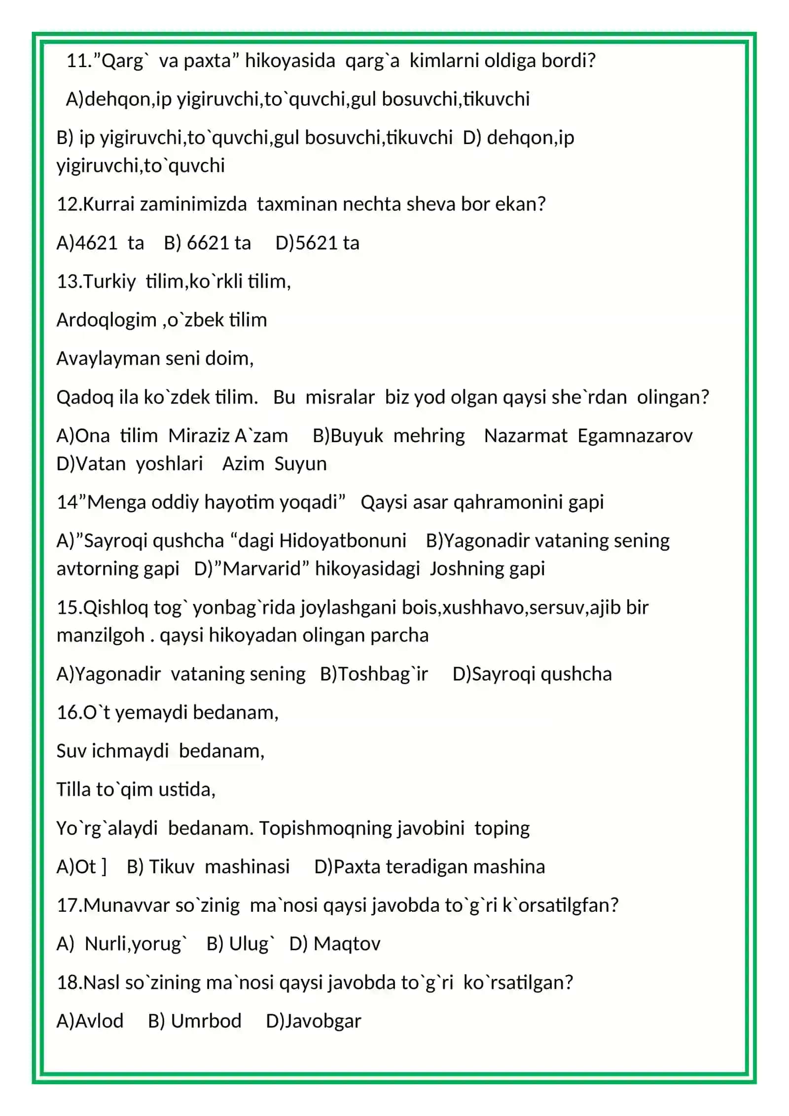 4-sinf.Oqish savodxonligi 2