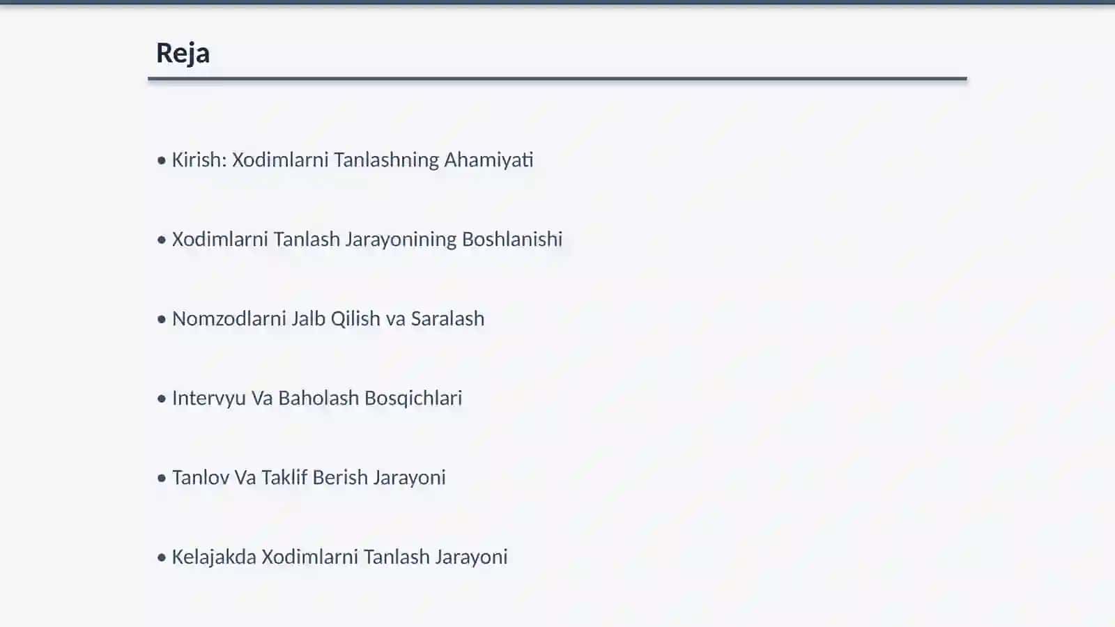 Inson Resurslari Fanidan Xodimlarni Tanlash Jarayoni 2