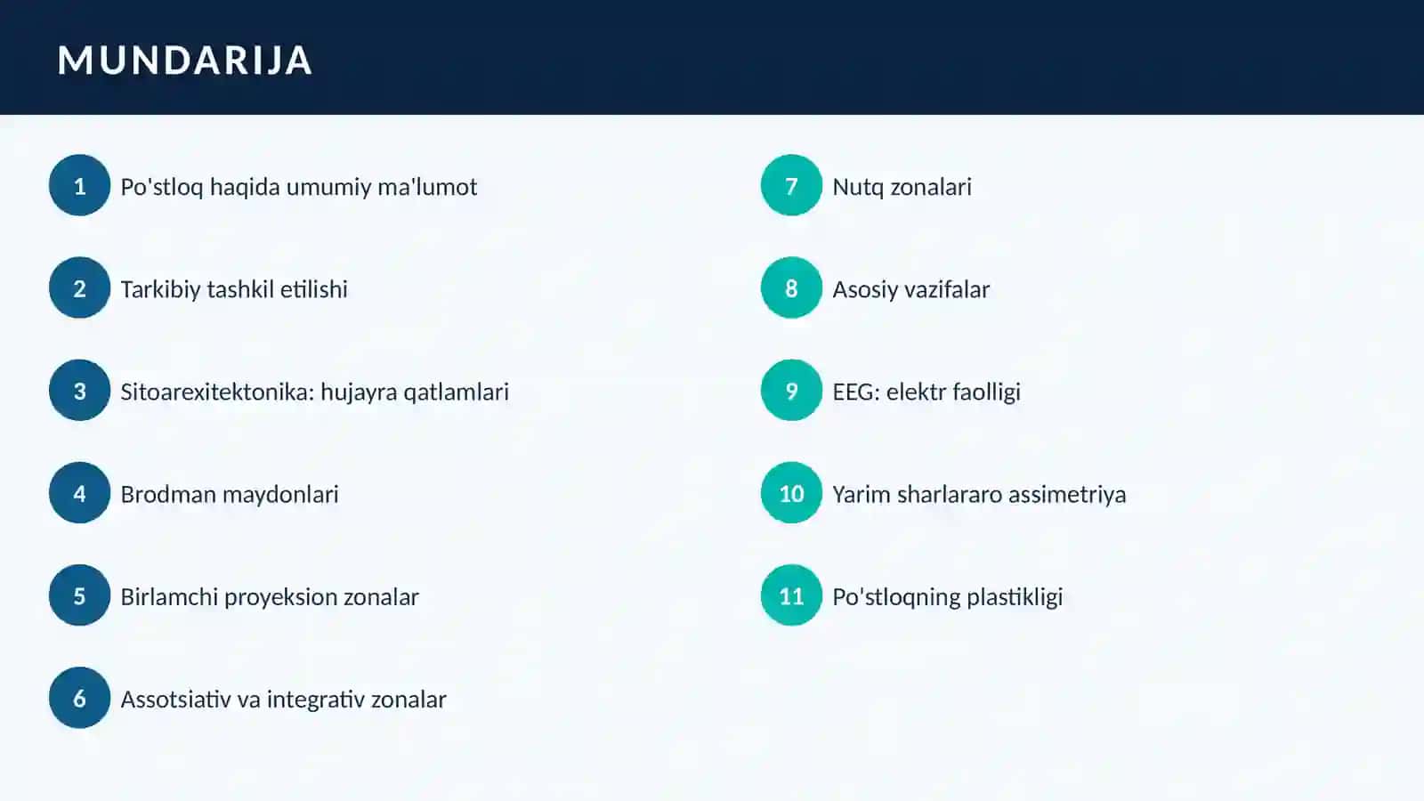 MARKAZIY NERV SISTEMASI FIZIOLOGIYASI 2