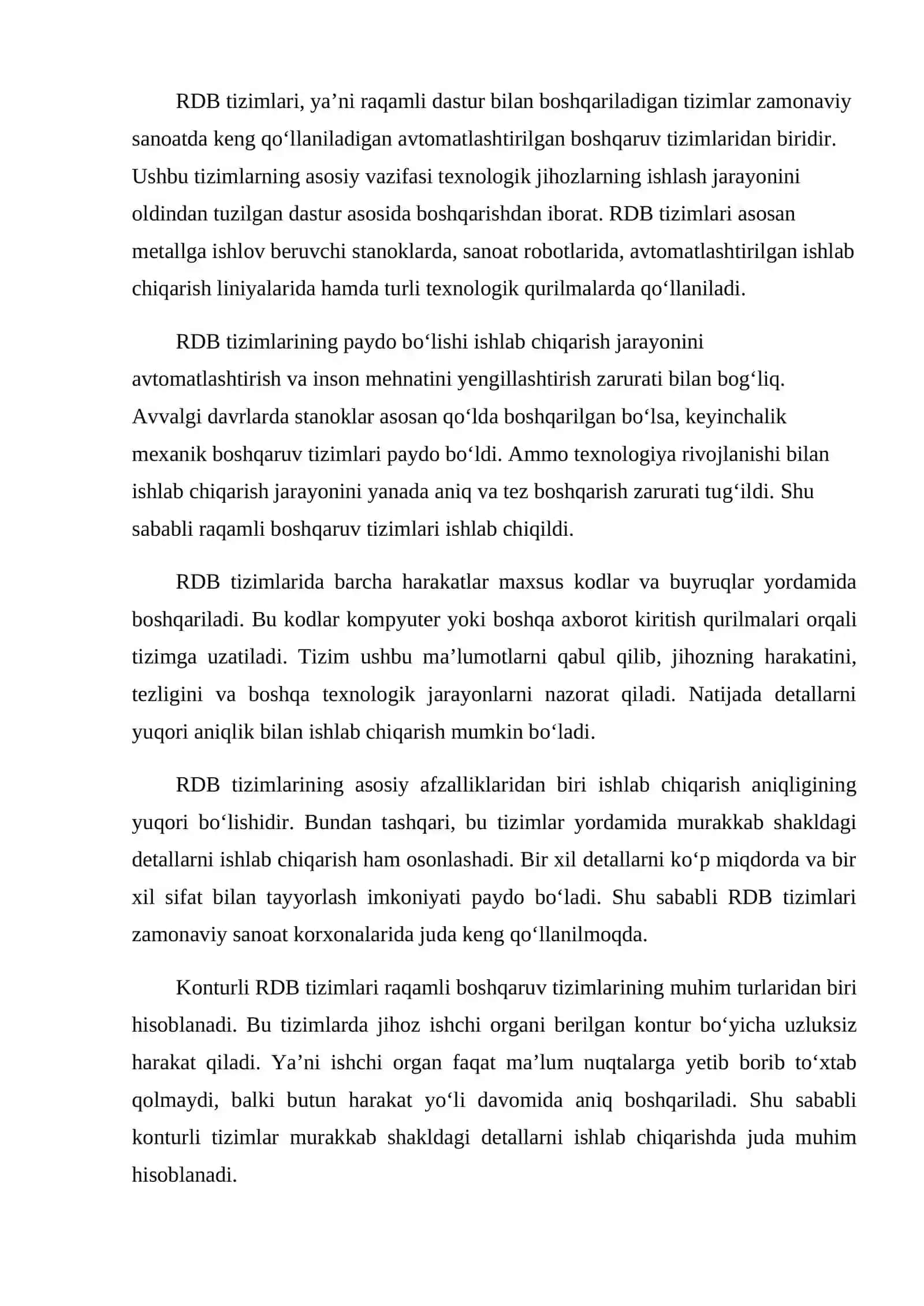 RDB tizimlari 2