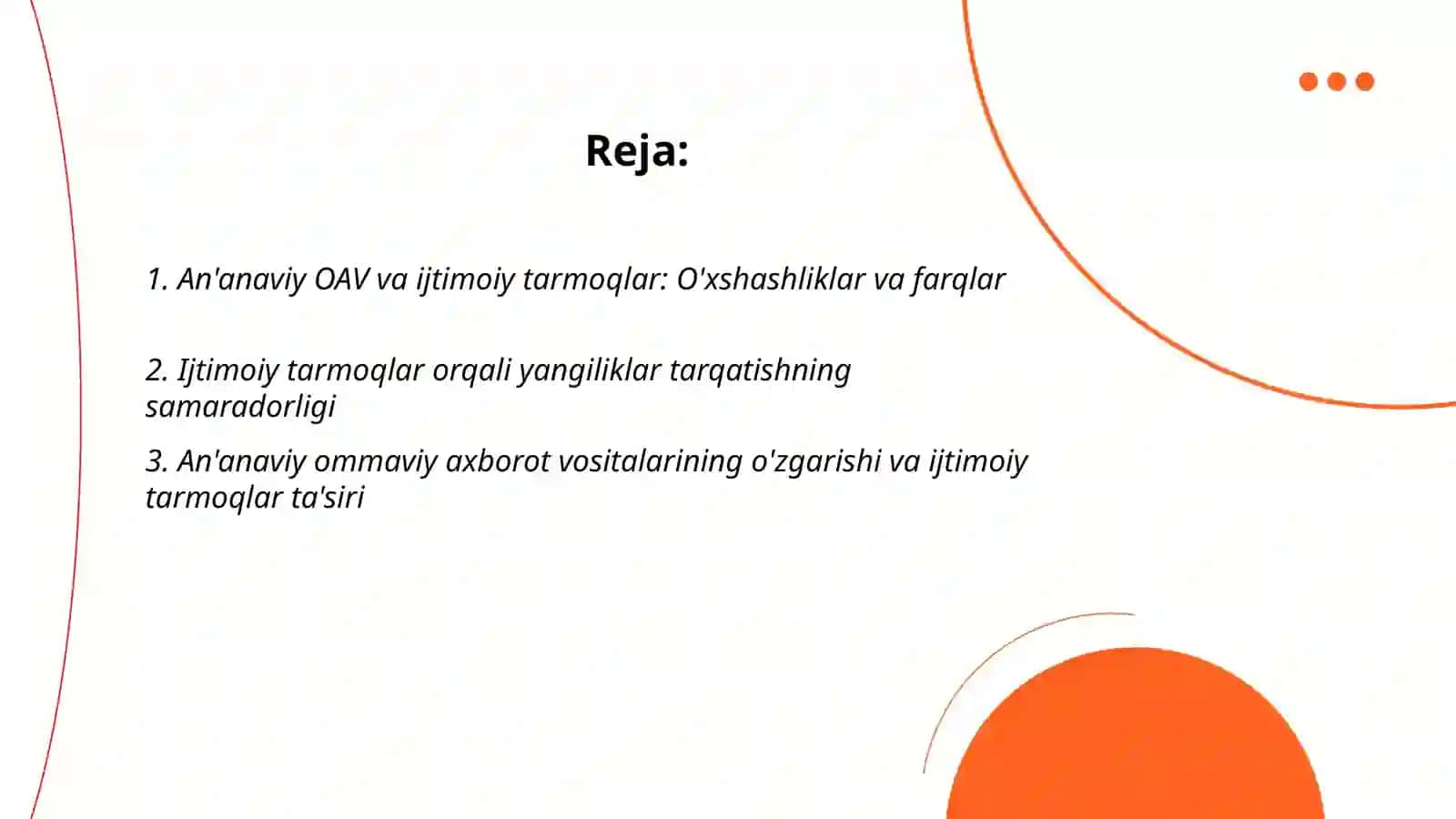 An'anaviy OAV va Ijtimoiy Tarmoqlar: O'xshashliklar va Farqlar 2