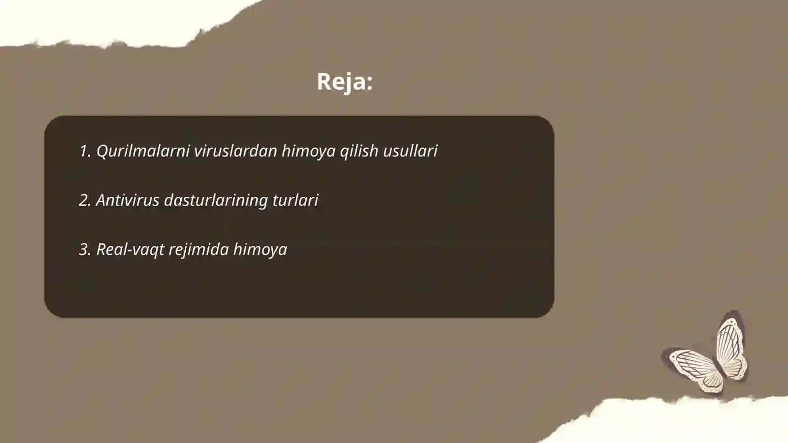 Qurilmalar ishini nazorat qiluvchi dasturlarni viruslardan saqlovchi profilaktik dasturlar bilan tanishish 2