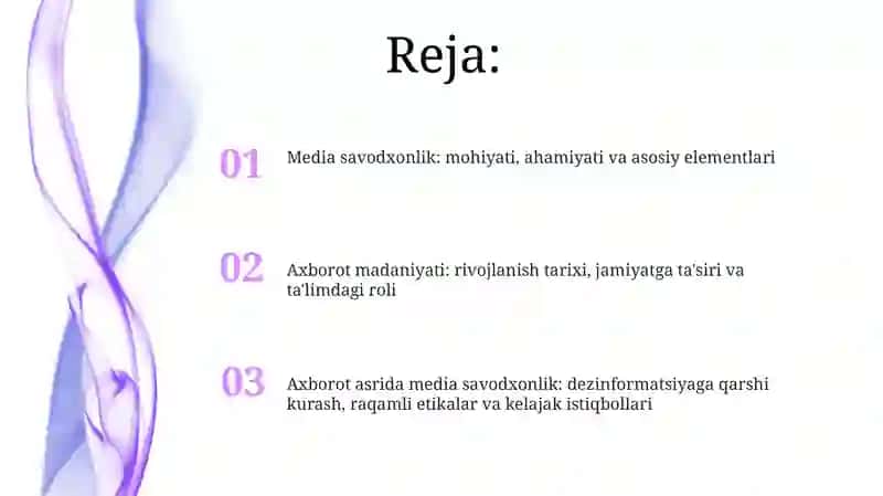 Mediasavodxonlik va axborot madaniyati fanining mazmun va mohiyati 2