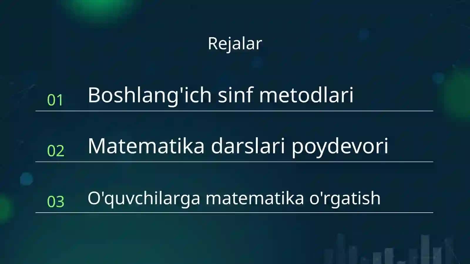 Boshlangich sinfda matematika òqitish shakllari.Óqitish metodlari 2