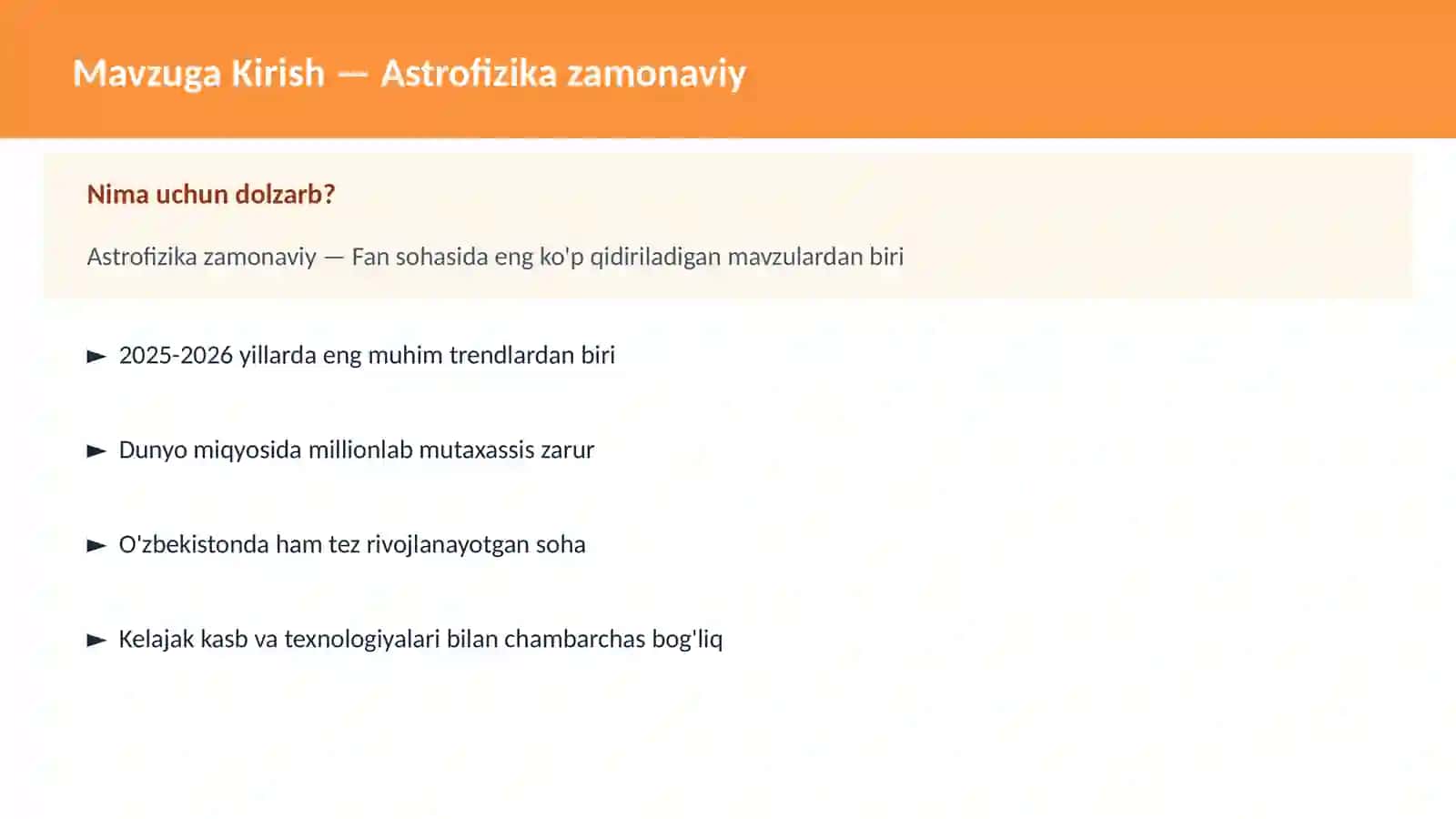 Astrofizika zamonaviy 2