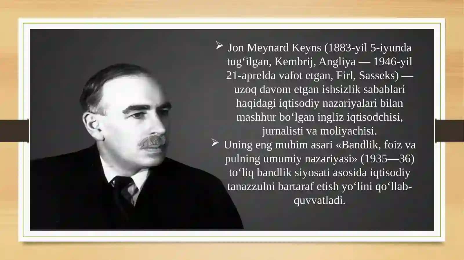 JON MEYNARD KEYNS TA’LIMOTI VA KEYNSCHILIK 2