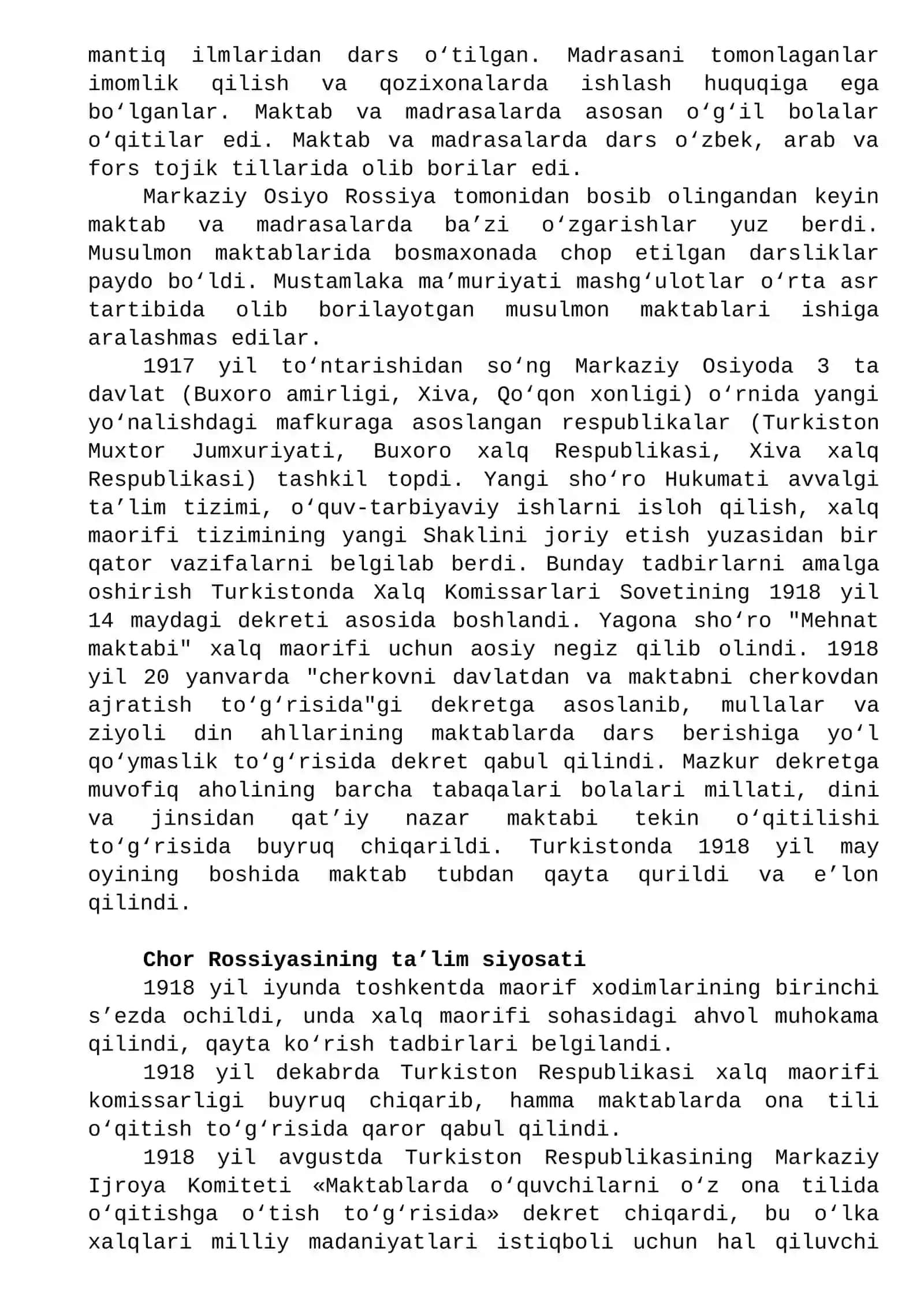 Jadidchilik harakati Turkistonda 2