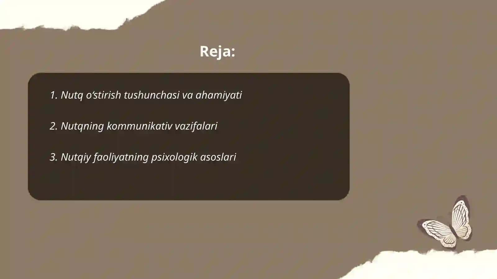 Nutq oʻstirish metodikasi fanining nazariy asoslari 2