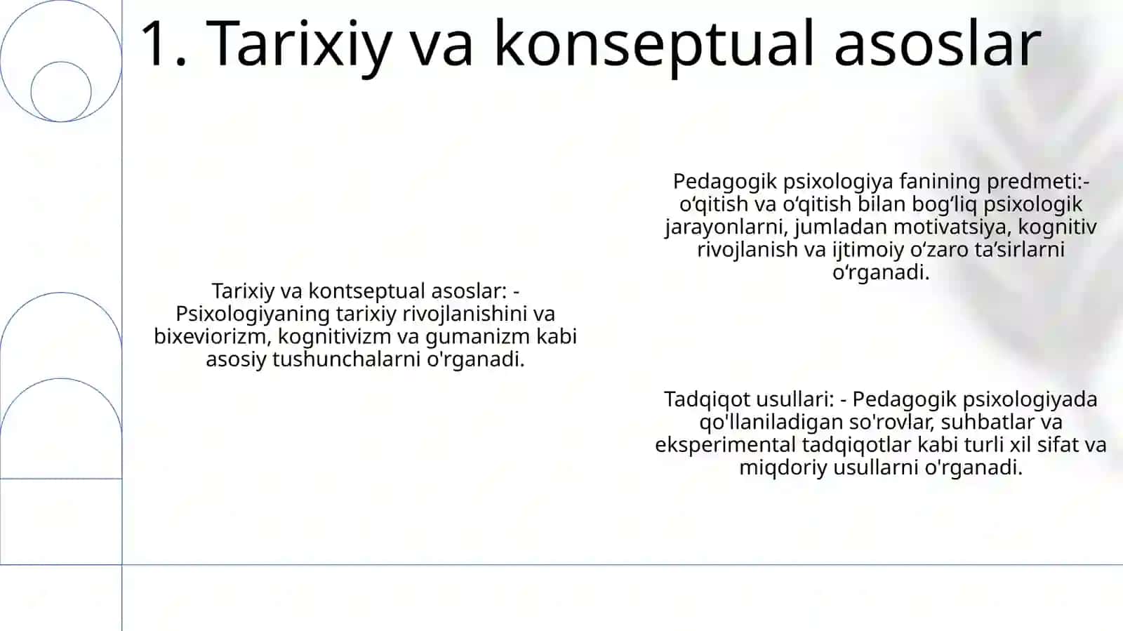 Yosh Va Pedagogik Psixologiya Fanining Predmeti, Tadqiqot Metodlari 2